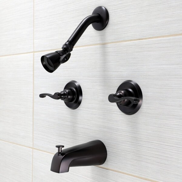 Two-Handle Tub And Shower Faucet, Oil Rubbed Bronze